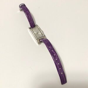 Purple Snakeskin Rhinestone Watch
